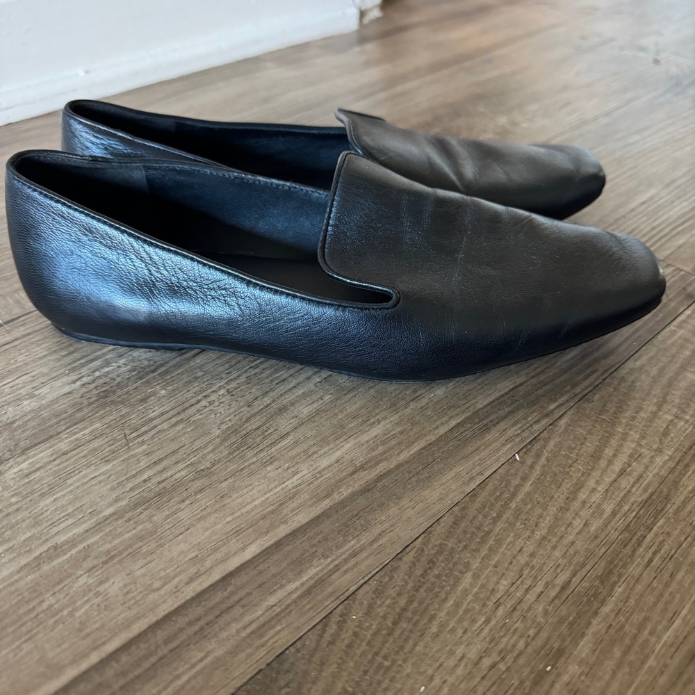 Vince Clark black leather Loafers size US 9 39 - Picture 2 of 11